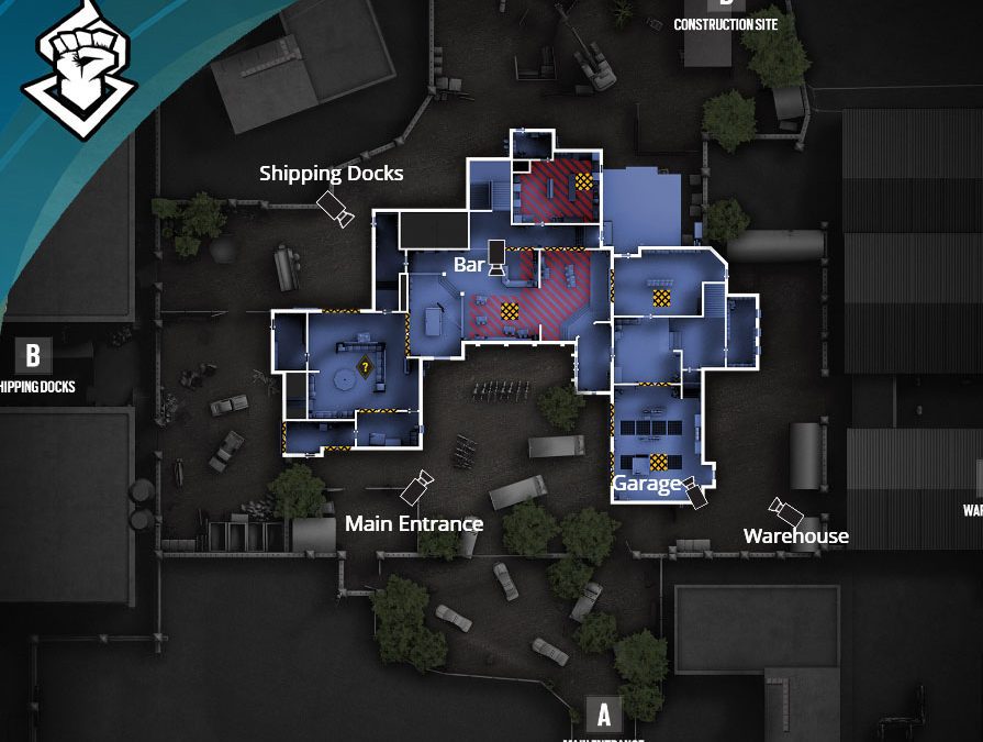 Recrean el mapa de Banco de Rainbow Six Siege con cartón y arcilla.