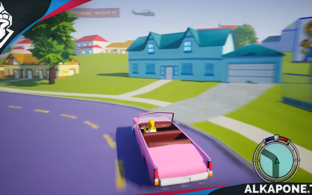 Así se vería The Simpsons Hit & Run si hicieran un remake