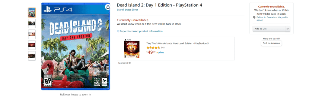 ¡Está vivo! Amazon filtra fecha de lanzamiento de Dead Island 2