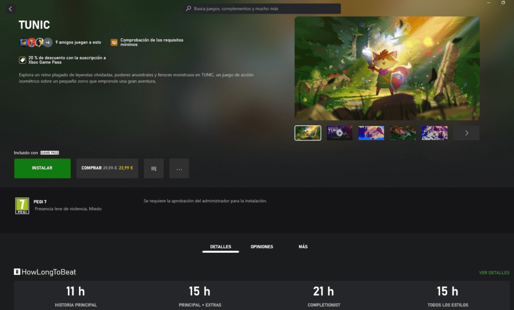 Ahora podrás ver cuánto dura un juego en la aplicación de Xbox