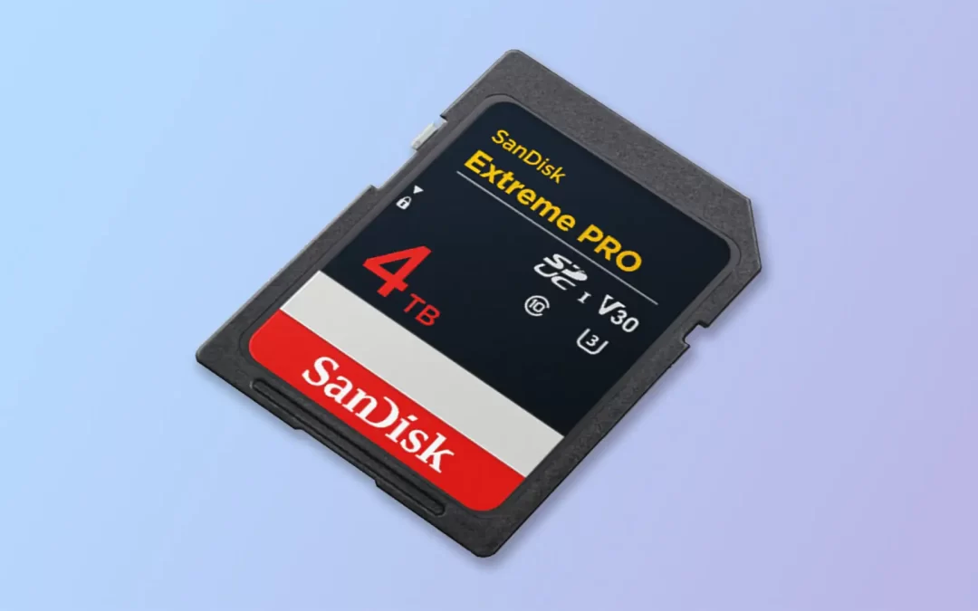 Western Digital ha presentado la primer tarjeta SD de 4 TB de almacenamiento